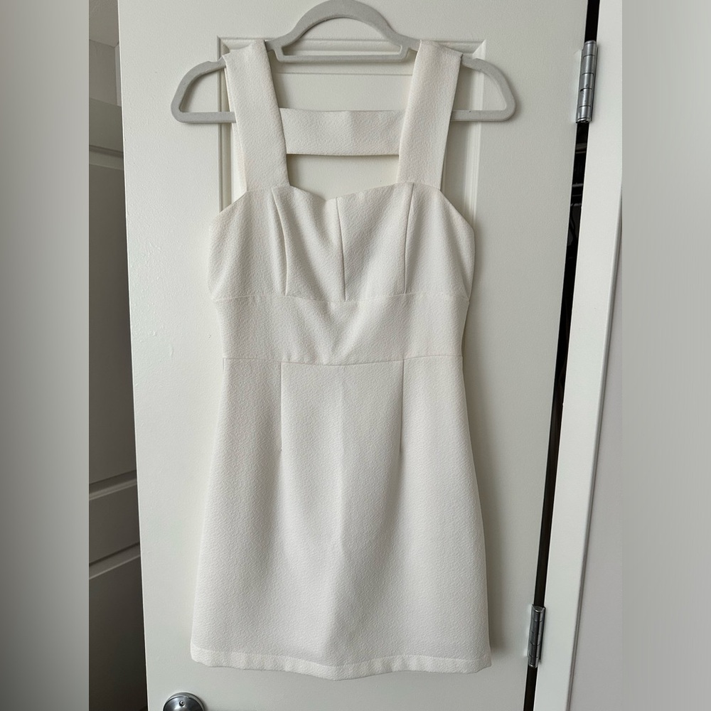 C Luce White Cutout Mini Dress Size:S